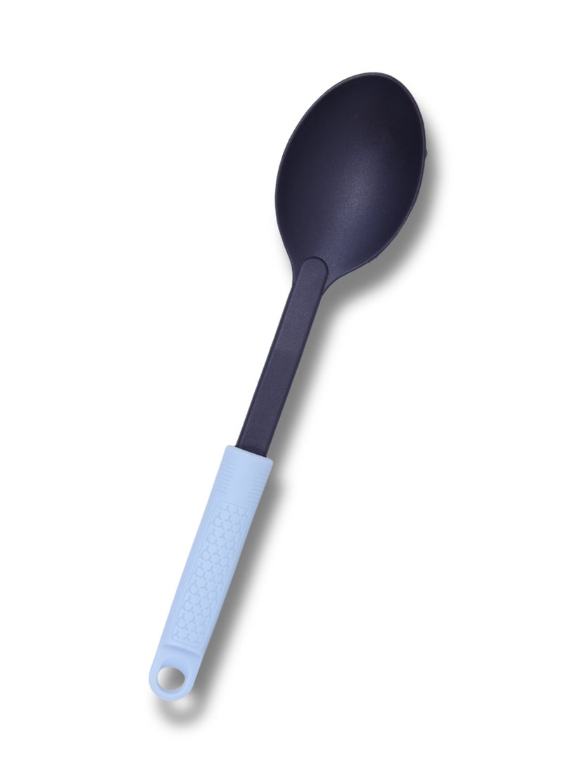 British Chef Nylon Solid Spoon - Anti-Scratch for Non-Stick Pans. Dishwasher Safe. Soft Grip Silicone  Handle. Ideal Cooking Utensil BC-333 - Image 5