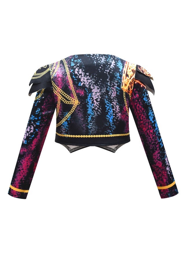 general KPop Demon Hunters girls' suits, casual pants, clothing, children's performance, four-piece set, gifts for family and friends - Image 3