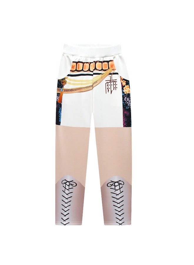 general KPop Demon Hunters girls' suits, casual pants, clothing, children's performance, four-piece set, gifts for family and friends - Image 4