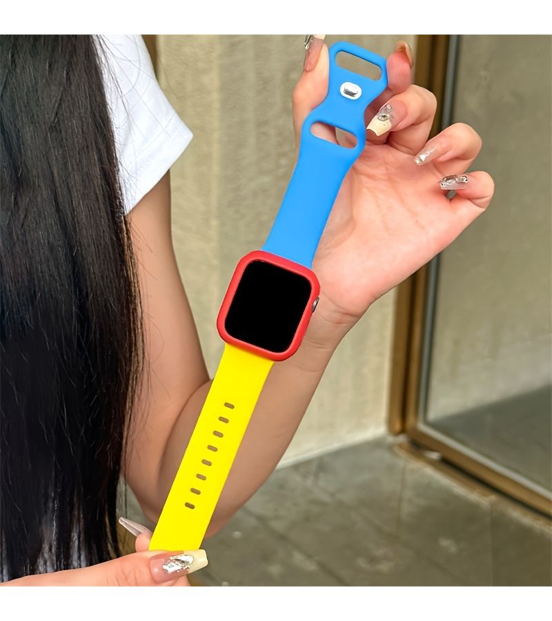 Creative Butterfly Buckle Soft Silicone Sport Band Case Cover For Apple Watch 38-40MM - Image 5