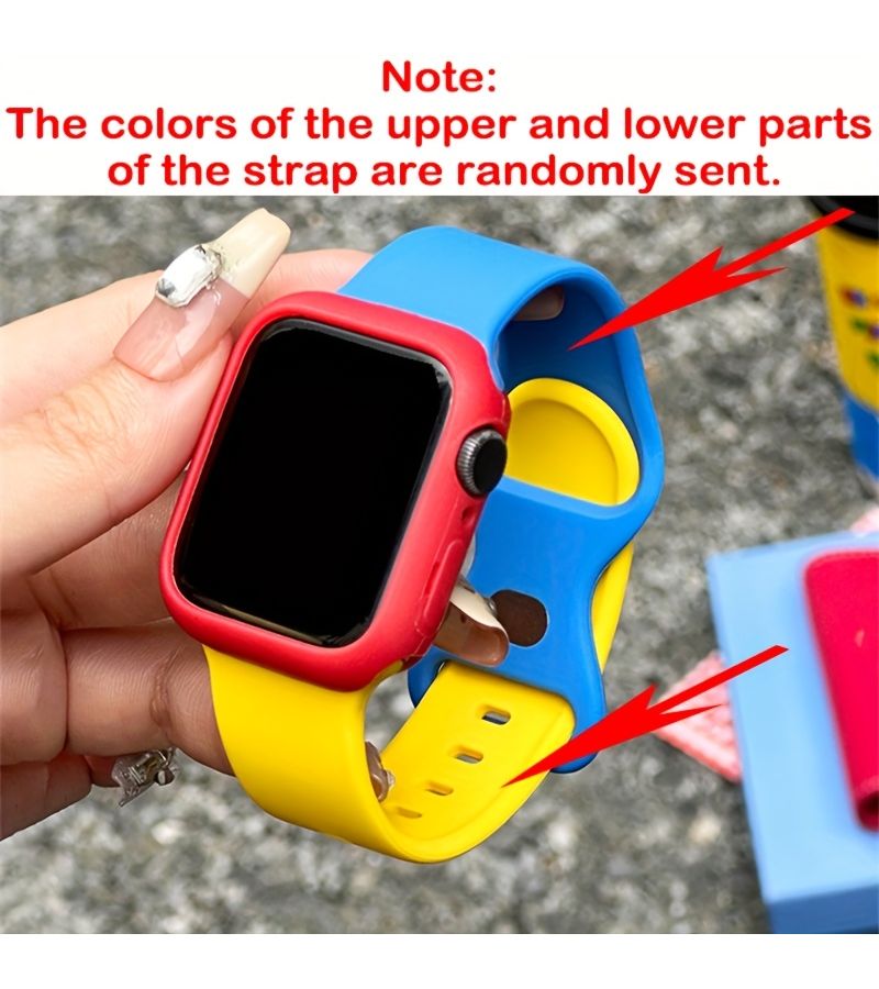 Creative Butterfly Buckle Soft Silicone Sport Band Case Cover For Apple Watch 38-40MM - Image 3