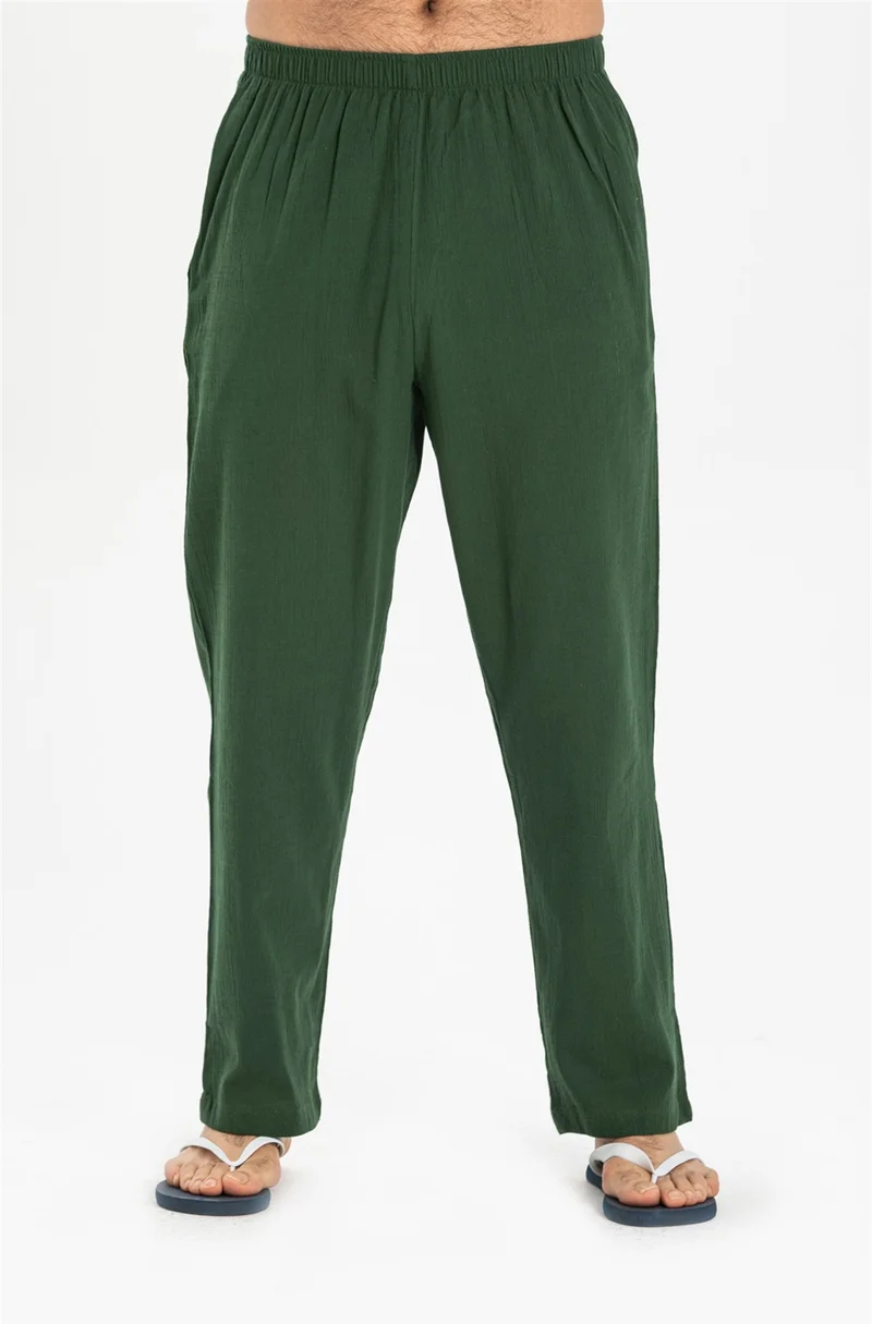 اليش شيل بيزي Şile Cloth Men's Shalwar Trousers Green Ysl