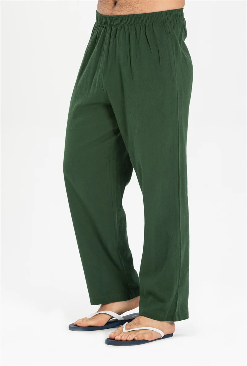 اليش شيل بيزي Şile Cloth Men's Shalwar Trousers Green Ysl