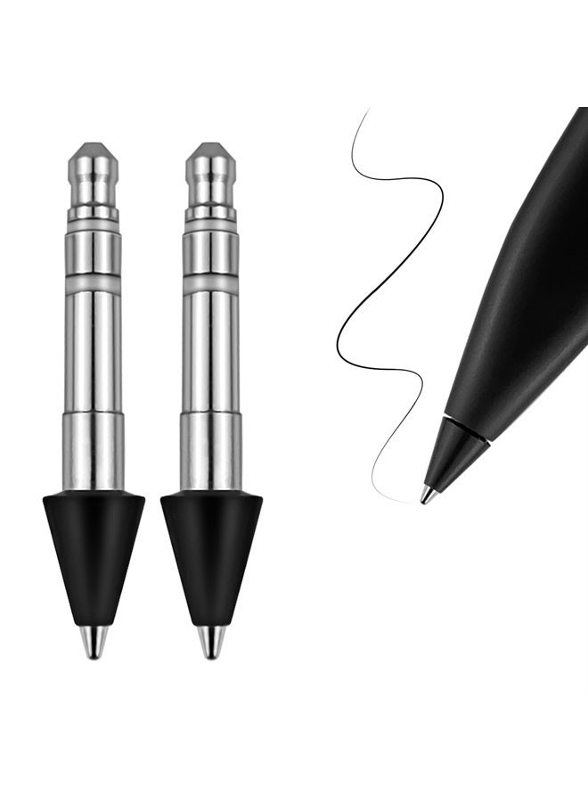 REEYEAR No Wear Out Stainless Slim Pen 2 Tips Replacement, Accurate Fine Control Pen Like Smooth Writing Nibs Compatible with Microsoft Surface Slim Pen 2,2 Pack - Image 1