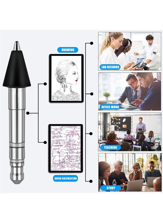REEYEAR No Wear Out Stainless Slim Pen 2 Tips Replacement, Accurate Fine Control Pen Like Smooth Writing Nibs Compatible with Microsoft Surface Slim Pen 2,2 Pack - Image 2