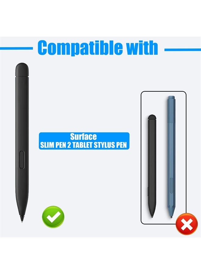 REEYEAR No Wear Out Stainless Slim Pen 2 Tips Replacement, Accurate Fine Control Pen Like Smooth Writing Nibs Compatible with Microsoft Surface Slim Pen 2,2 Pack - Image 3