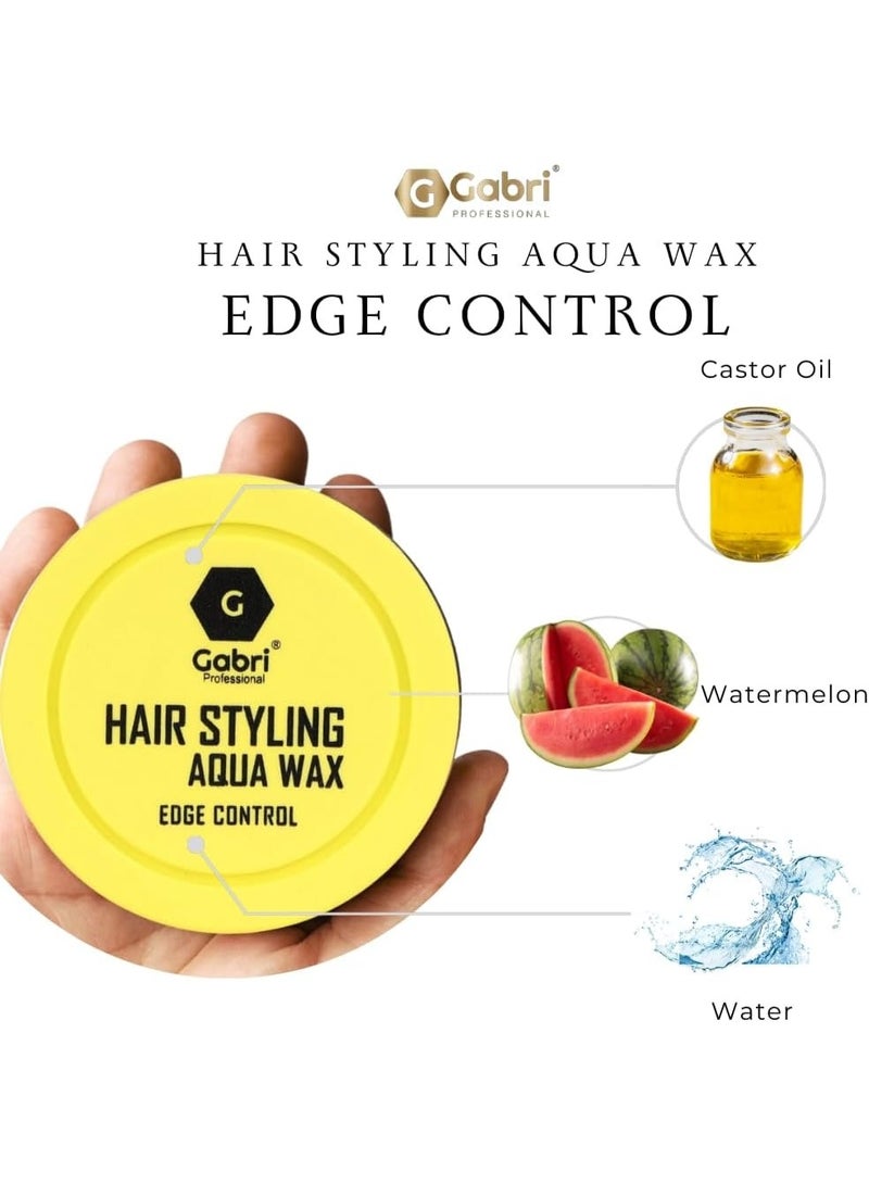 Gabri Professional Hair Wax, Aqua Styling Wax, Edge Control, 1 x 150ml - Image 4