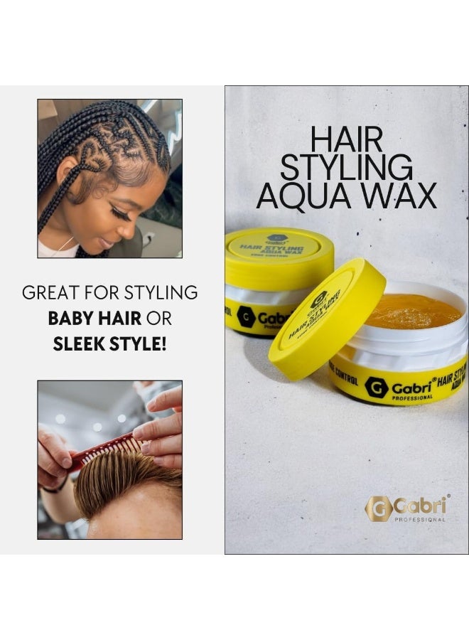 Gabri Professional Hair Wax, Aqua Styling Wax, Edge Control, 1 x 150ml - Image 5