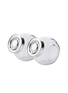 Spaceshoop A set of spices that contain 2 * 1 glass spice jars with a tightly sealed silver lid  - Image 1