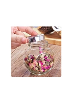 Spaceshoop A set of spices that contain 2 * 1 glass spice jars with a tightly sealed silver lid  - Image 4