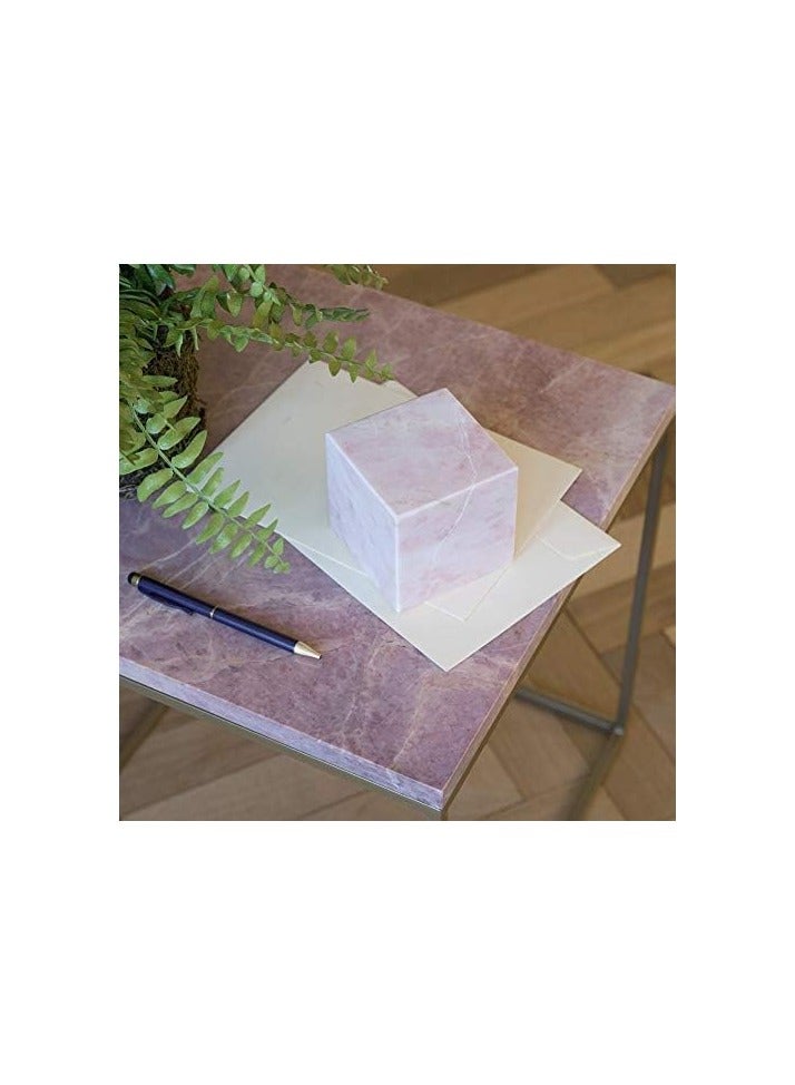 Marble paper weight stone 8x8x8cm  - Image 2