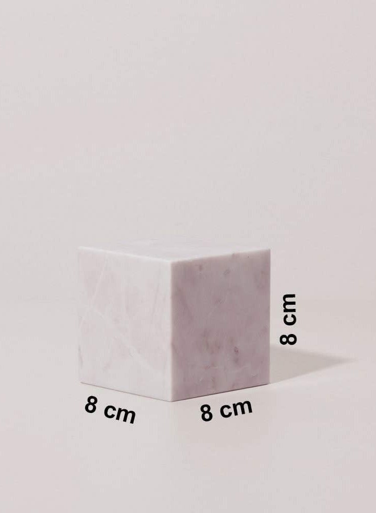 Marble paper weight stone 8x8x8cm  - Image 4