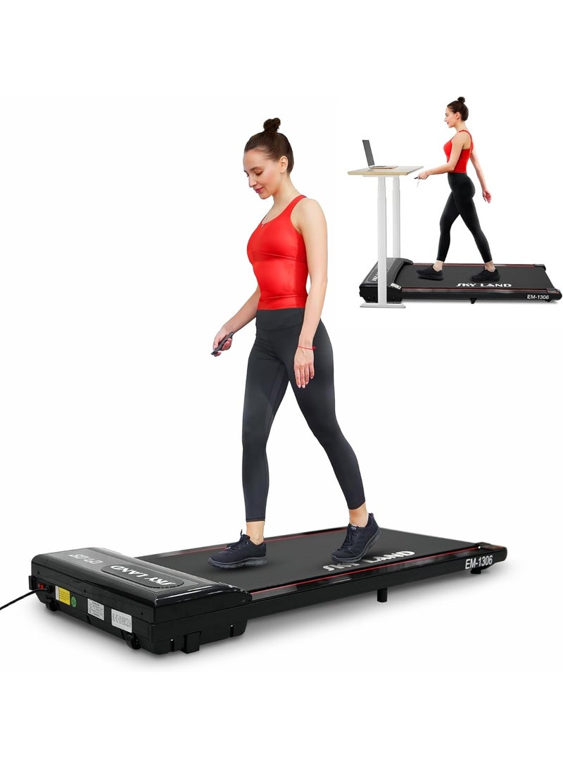 سكاي لاند جهاز مشي سكاي لاند صغير الحجم للمنزل والمكتب | نحيف للغاية، محمول، مزود بتقنية البلوتوث، وجهاز تحكم عن بُعد، وشاشة LED، وجهاز جري هادئ - Image 3