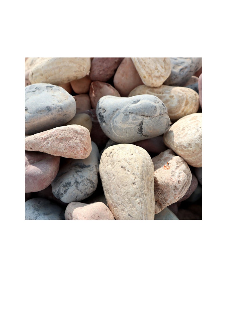 KNP - Mix Color River stone Natural Garden Material 5-8CM 5KG - Image 1