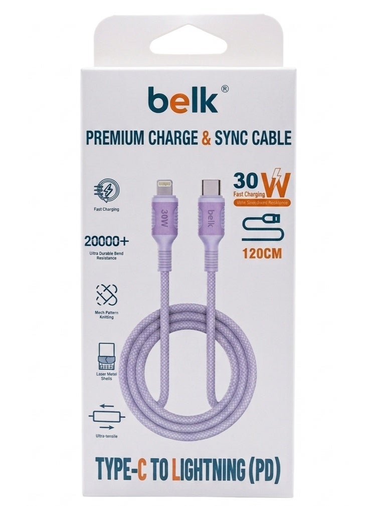 Belk Type C TO Lightning (PD), 30W, 1.2 M, white