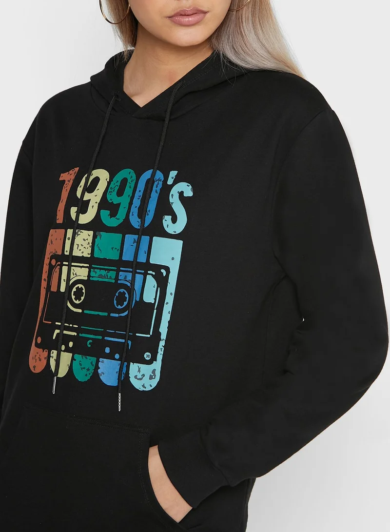 Ginger Hoodie With Front Print