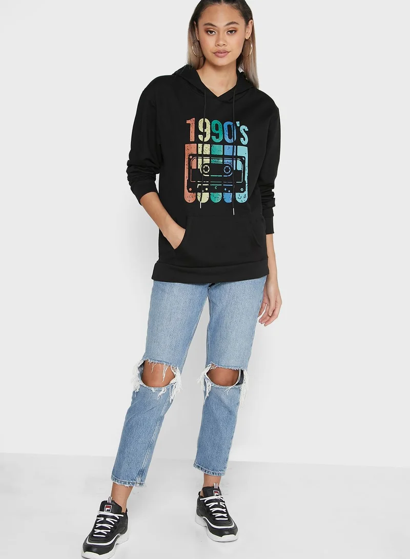 Ginger Hoodie With Front Print