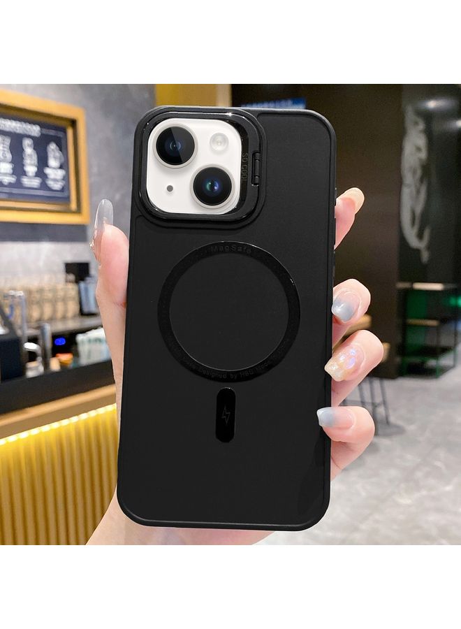 Case Cover For iPhone 14 Plus Magsafe All-inclusive TPU Phone Case Black