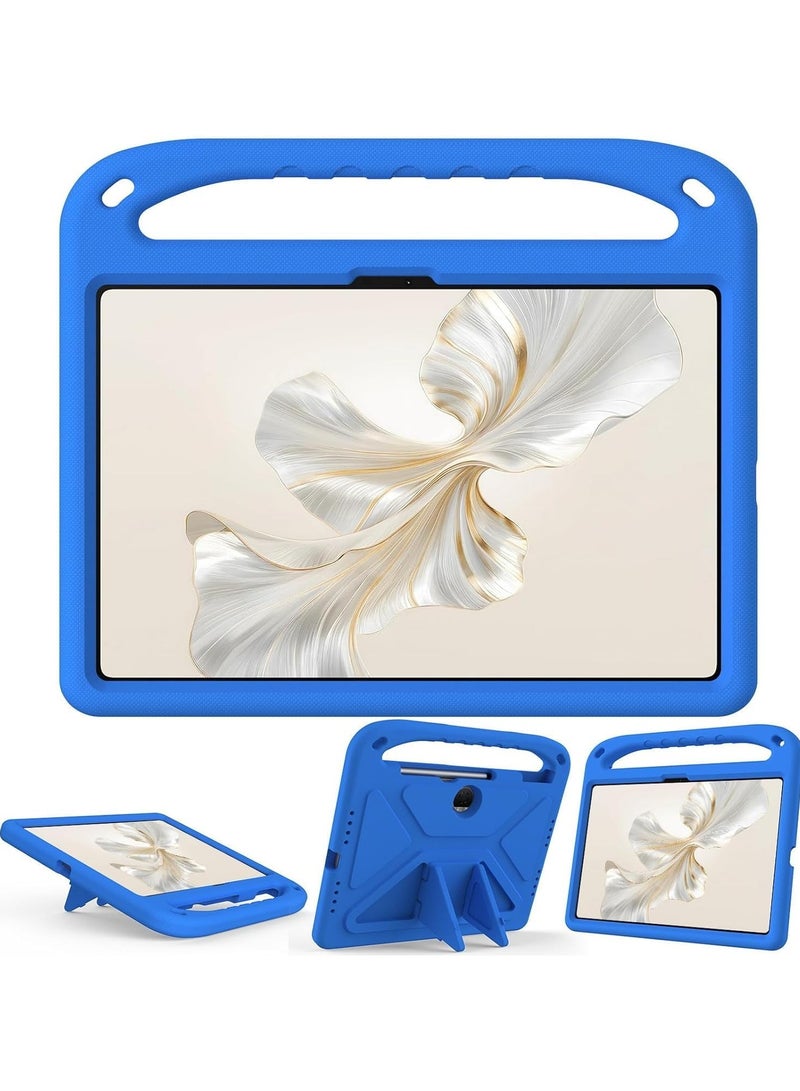 VKL Case Compatible with Honor Pad 9 12.1 inch 2023 Released, Kids Friendly Lightweight EVA Shockproof Handle Stand Protective Cover for Honor Pad 9 (Blue) - Image 3