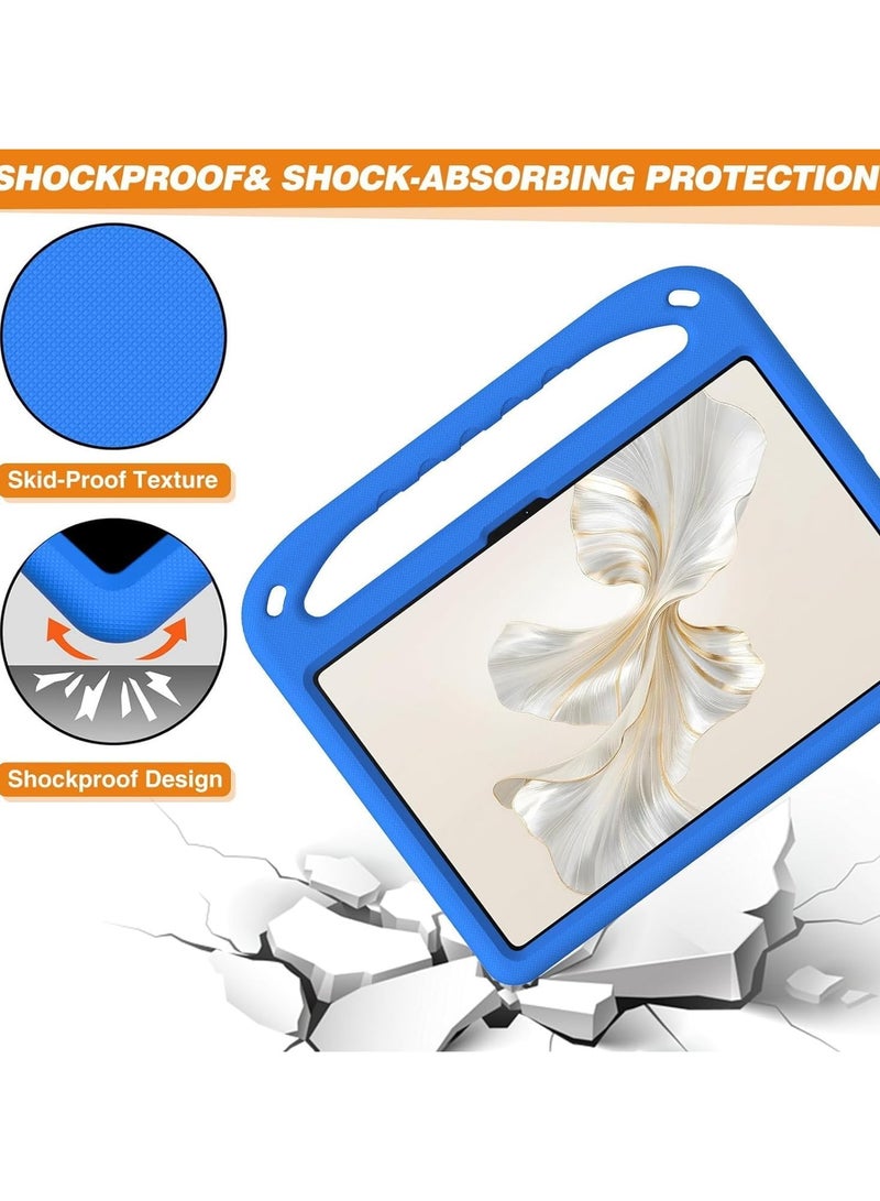VKL Case Compatible with Honor Pad 9 12.1 inch 2023 Released, Kids Friendly Lightweight EVA Shockproof Handle Stand Protective Cover for Honor Pad 9 (Blue) - Image 5