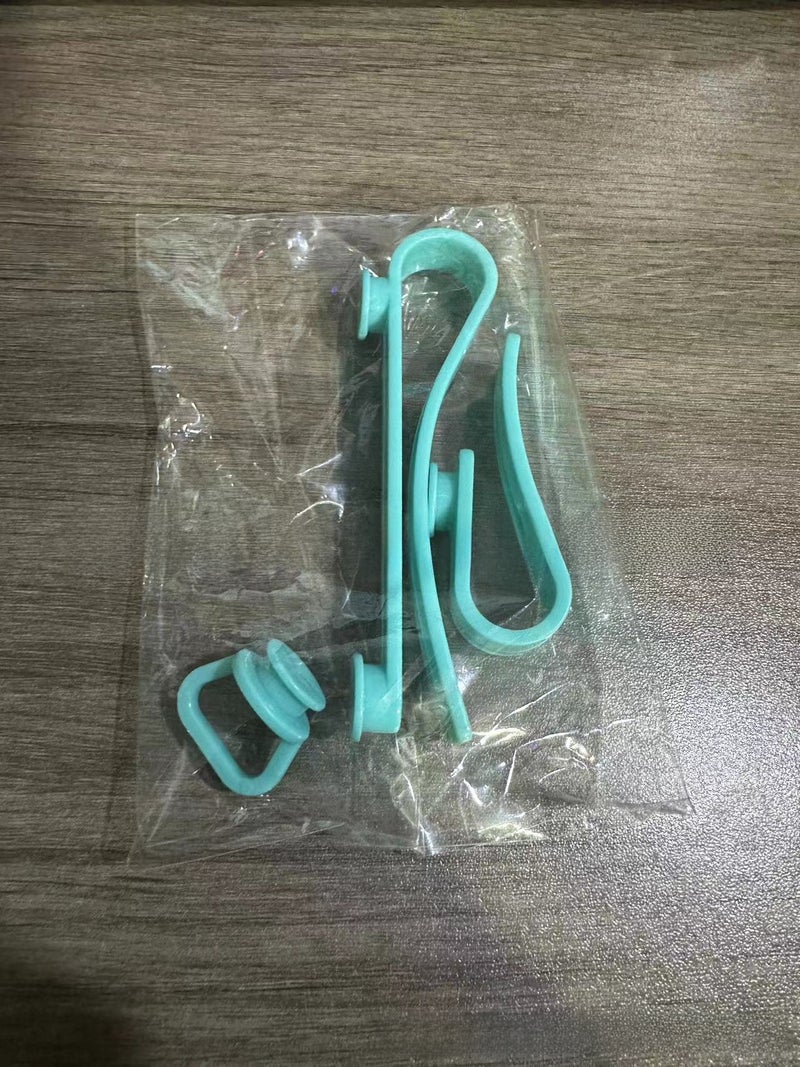 Beach EVA Bogg Bag Hook Clips Keychain Accessories Blue - Image 1