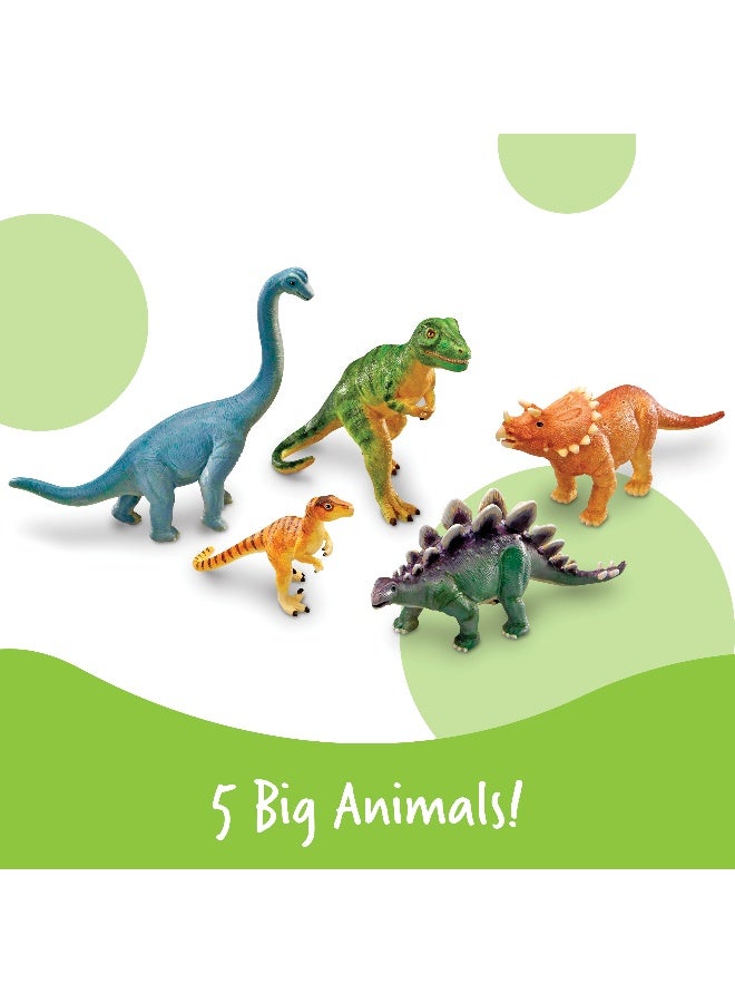 Learning Resources Jumbo Dinosaurs - Set 1 (5-Piece Set, Large Prehistoric Figures, Ages 3+) - Image 2