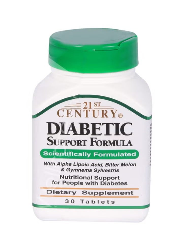 21st Century أقراص دعم مرضى السكري 30 حبة - Image 1
