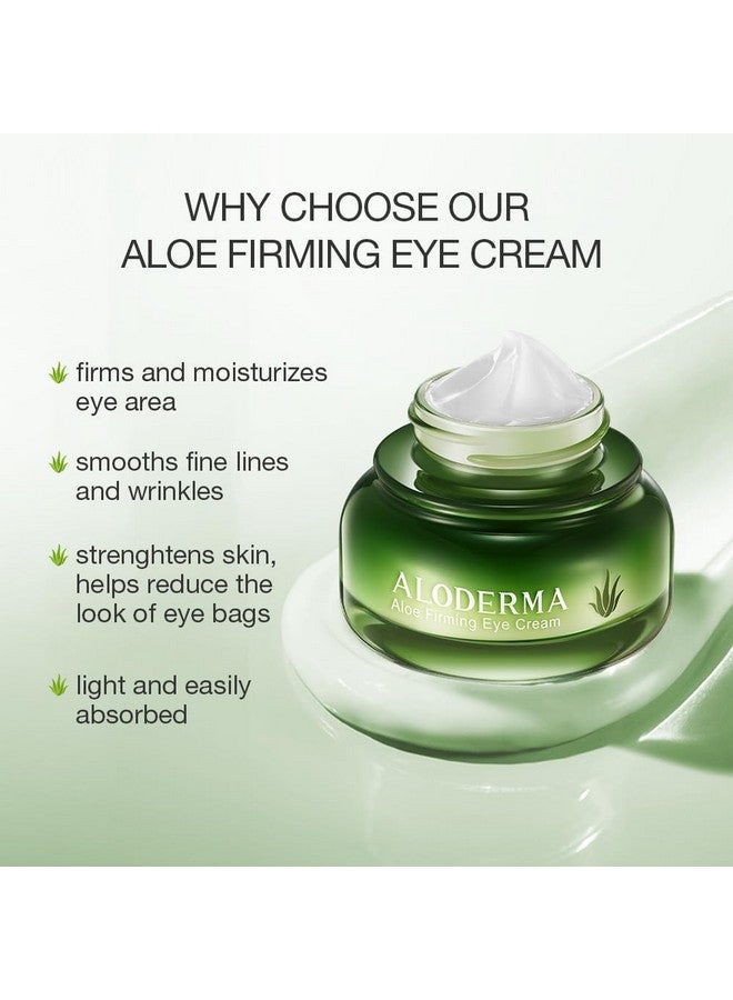 Aloderma Aloe Firming Eye Cream Made With 70% Organic Aloe Vera Natural Daily Hydrating Eye Cream With Jojoba Hyaluronic Acid & Organic Aloe Reduce Signs Of Aging Fine Lines & Wrinkles 25G - Image 3