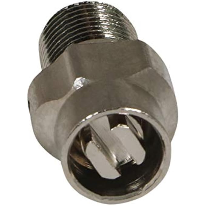 6I622 RADIATOR STEAM COIN KEY AIR VALVE; HEAT REGULATOR VALVE; 1/8 IN. MIP; CHROME PLATED STEEL - Image 1