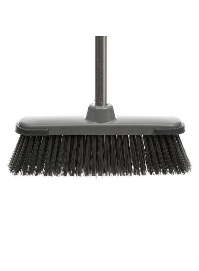 Five Simply Smart Silver & Clean Long Handle Polypropylene Broom Grey 132 x 6 x 32 cm 141382 - Image 3