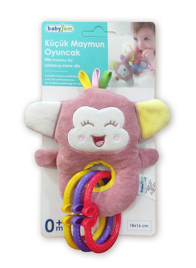 BabyJem Soft Monkey Toy For Baby, 0 Months +  - Image 3