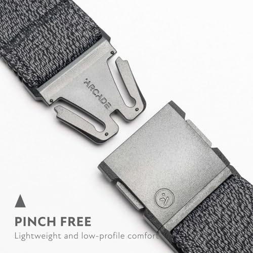 Arcade Belts A2 Atlas Unisex Adventure Belt: Heavy Duty Stretch, Metal Free Buckle, Heather Black - Image 2