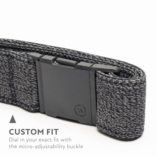 Arcade Belts A2 Atlas Unisex Adventure Belt: Heavy Duty Stretch, Metal Free Buckle, Heather Black - Image 3