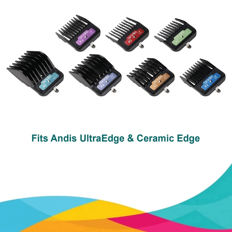 Andis 7-Piece Premium Clip Animal Comb Set, Fits Perfectly with Ultra Edge & Ceramic Edge Blades, Ma - Image 4