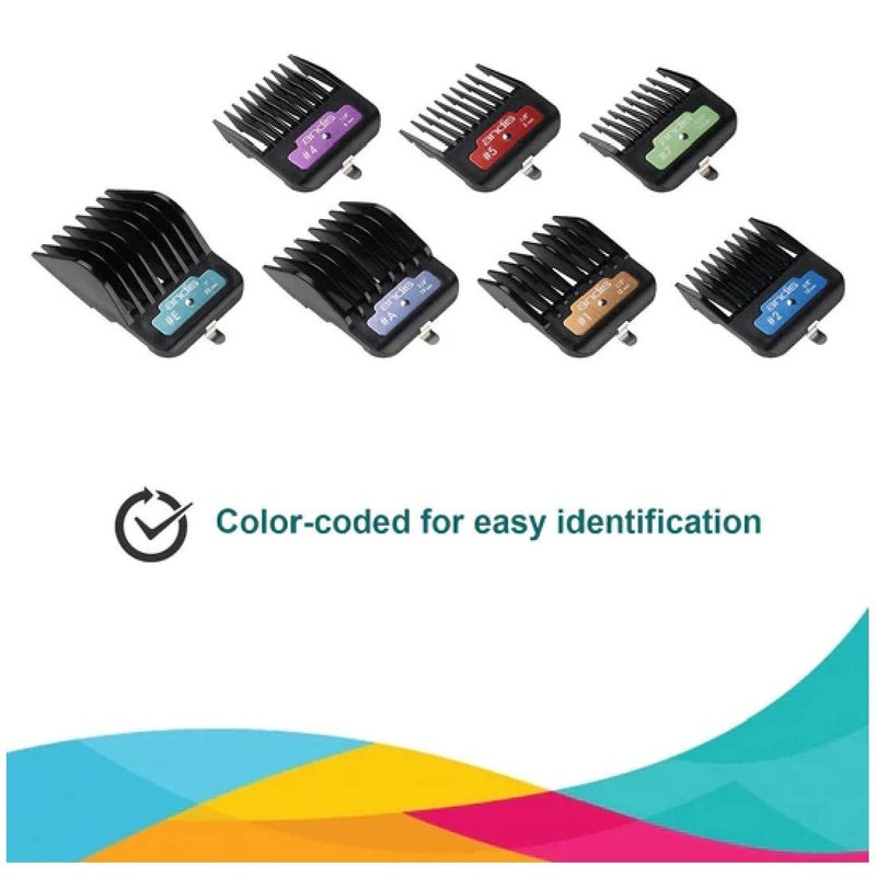 Andis 7-Piece Premium Clip Animal Comb Set, Fits Perfectly with Ultra Edge & Ceramic Edge Blades, Ma - Image 5