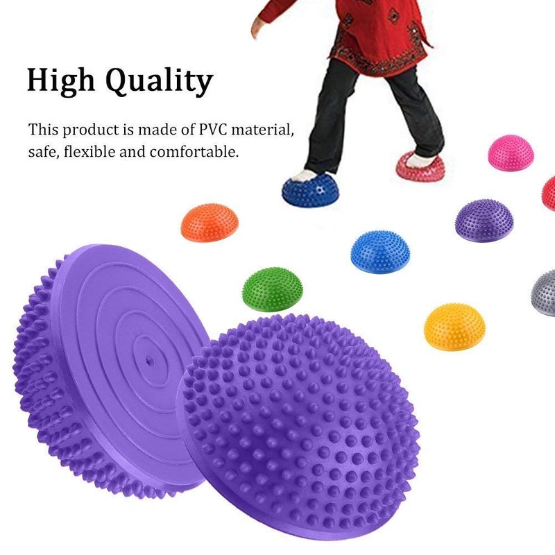 IRIS Foot Massage Balance Pods – 16cm / 6.5in Spiky Half Balls for Yoga, Pilates, Gym & Fitness Training, Anti-Slip Massage Exercise Balls for Stability & Reflexology - Image 4