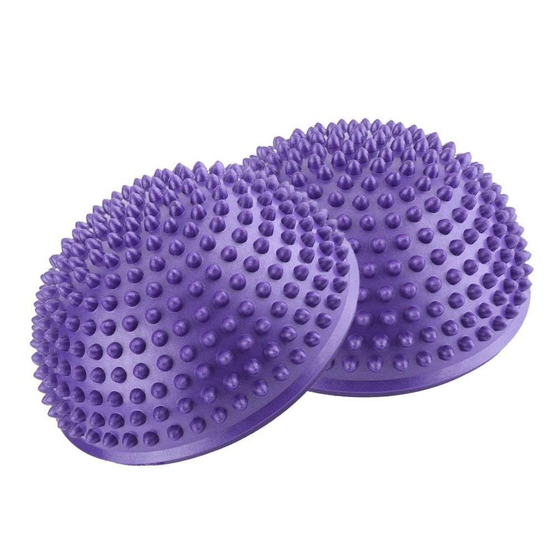 IRIS Foot Massage Balance Pods – 16cm / 6.5in Spiky Half Balls for Yoga, Pilates, Gym & Fitness Training, Anti-Slip Massage Exercise Balls for Stability & Reflexology - Image 1