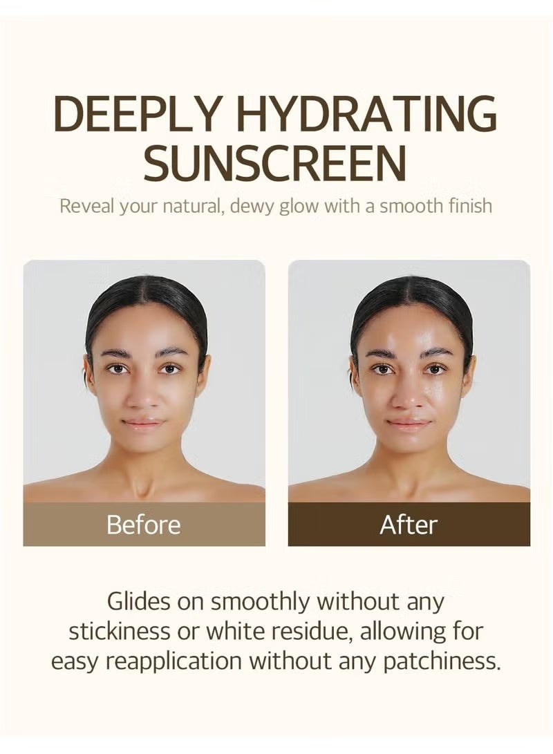 mixsoon Bean Sunscreen 1.69 Fl. Oz. / 50ml SPF 50 Airy Texture Type Lightweight No White Cast For Face Korean Glass Skin Care - Image 3