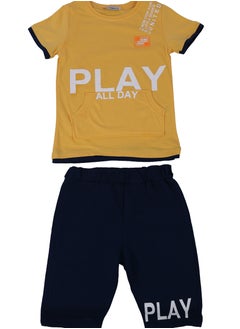 Kids Pengim T-shirt & Pants in Yellow