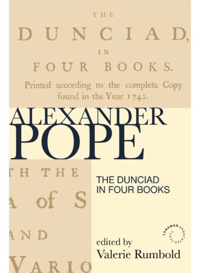 The Dunciad revised first edition - Paperback