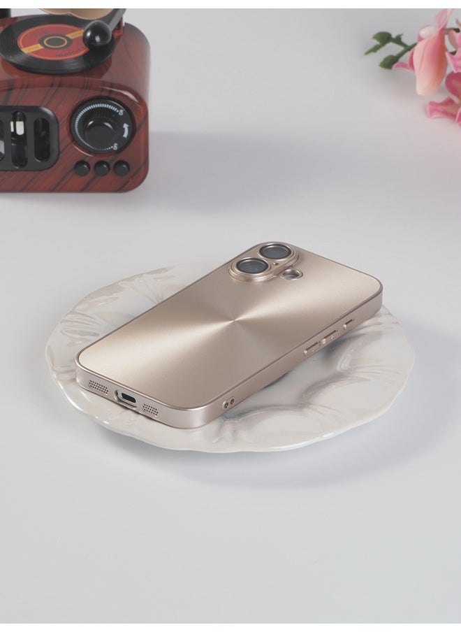 ShebSheb - for iPhone 16 Case, Glossy Coating Phone Cases with Camera Lens Protector Soft TPU Shockproof Protective Cover - Image 1