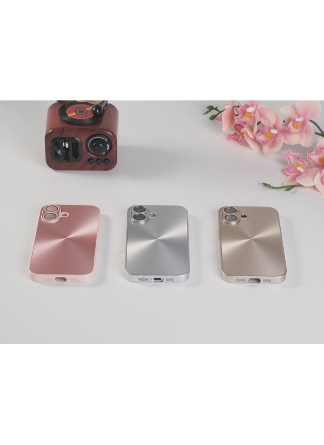 ShebSheb - for iPhone 16 Case, Glossy Coating Phone Cases with Camera Lens Protector Soft TPU Shockproof Protective Cover - Image 1
