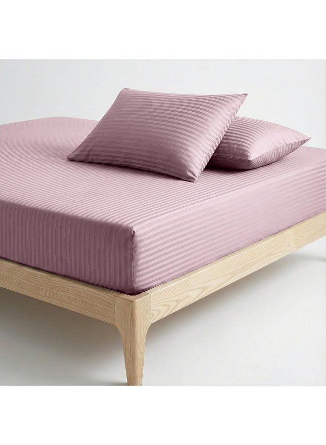 ريلاكس طقم ملاءات سرير فاخر ممتاز - ملاءة سرير فائقة النعومة، تسمح بمرور الهواء، ولطيفة على البشرة، مزودة بجيوب مطاطية عميقة، بالإضافة إلى غطاءي وسادة وملاءة سرير واحدة، لون كشمير، 160 × 200 سم - Image 2