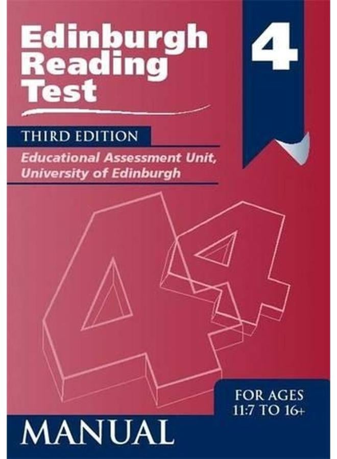 Edinburgh Reading Test 4 Manual (Edinburgh Reading Tests)