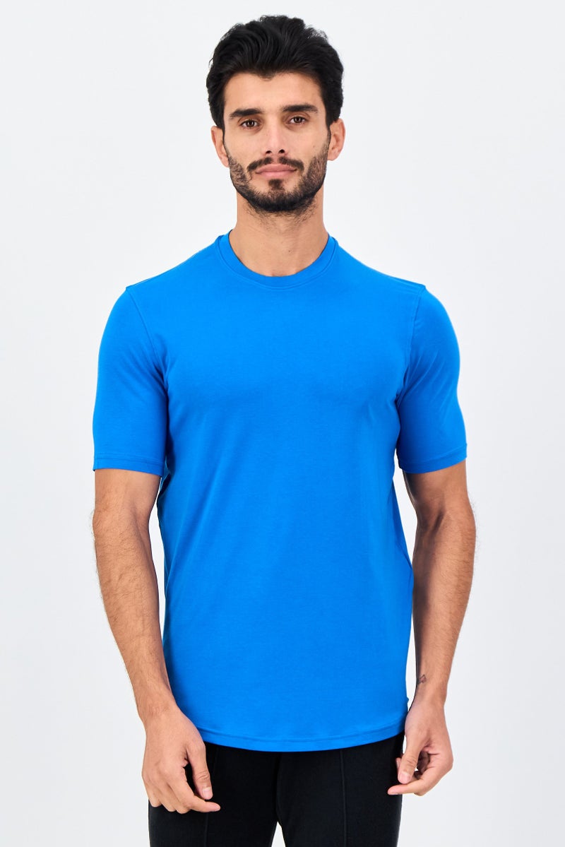 UNDER ARMOUR Men Sportswear Fit Short Sleeve Outdoor T-Shirt, Blue - Image 1