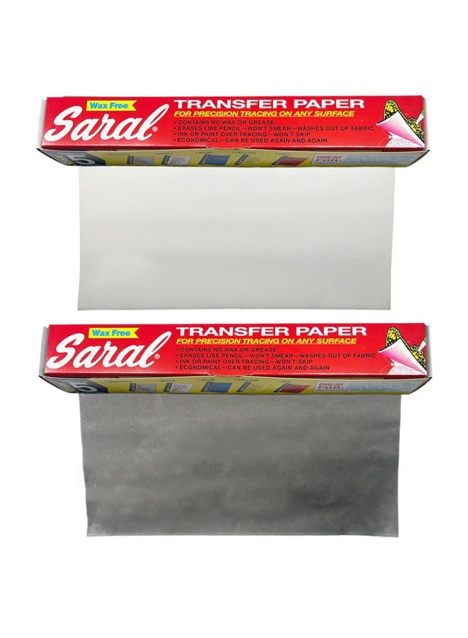 Saral Transfer paper 12 foot rolls in graphite and white - Image 2