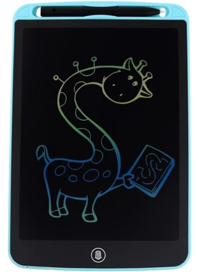 10 Inch Colorful LCD Writing Tablet, Toddler Doodle Board Electronic Drawing Writing Pad for Kids, Reusable and Portable Educational and Learning Toys Gifts for 3 4 5 6 7 Year Old Girls Boys (Blue) - Image 1