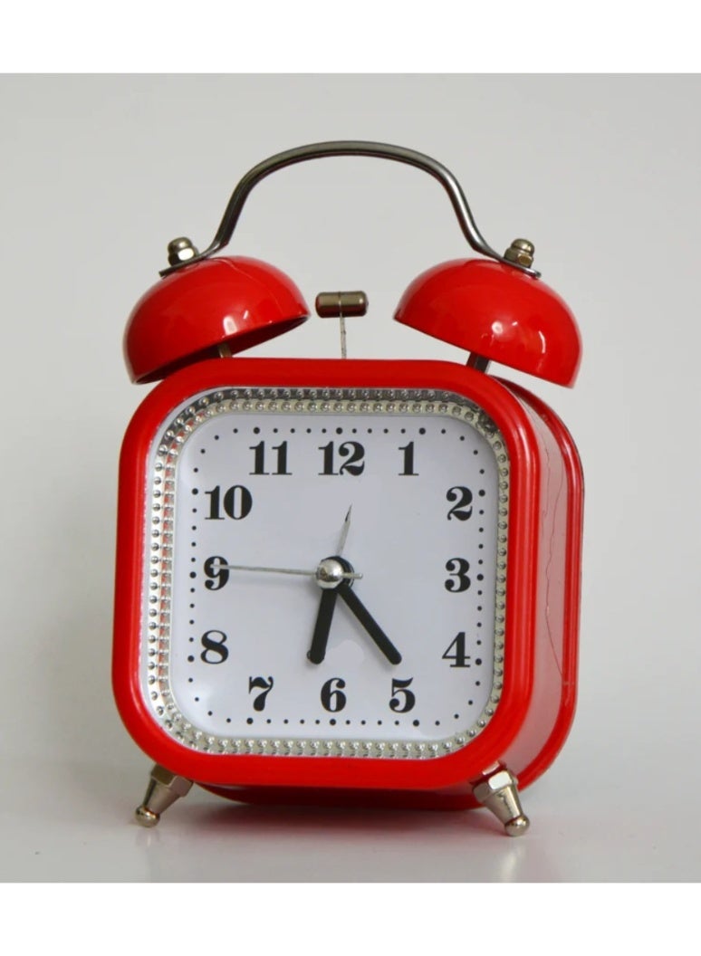 LOWHAT ALARM Bell CLOCK RED - Image 1
