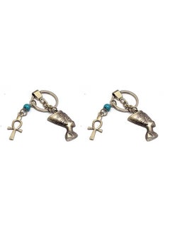 2 pieces Light Black with ankh key