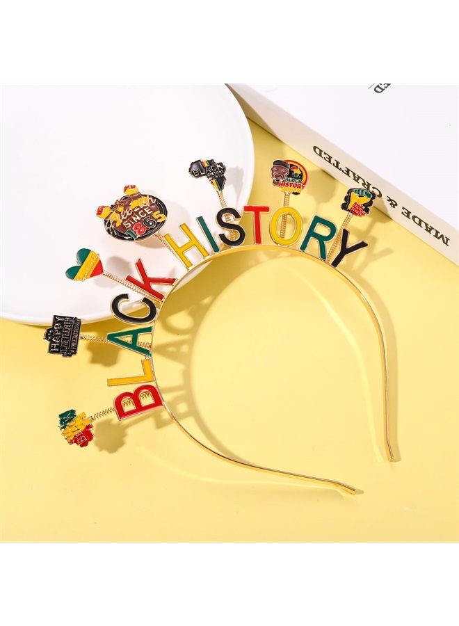 African Headbands for Women Black History Juneteenth Headband Ethnic Black Women African Map Flag Head Boppers Africa Independence Day Hair Accessory Gifts